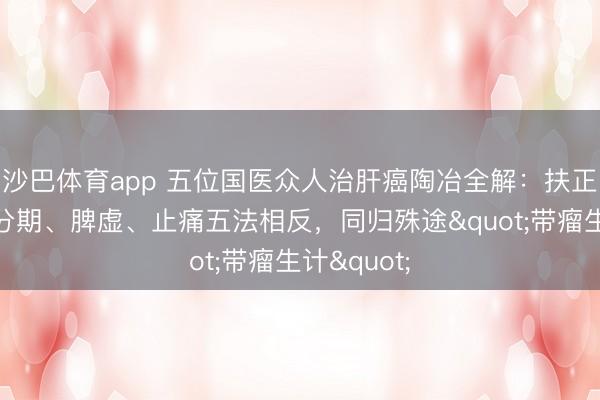沙巴体育app 五位国医众人治肝癌陶冶全解：扶正、虫药、分期、脾虚、止痛五法相反，同归殊途"带瘤生计"